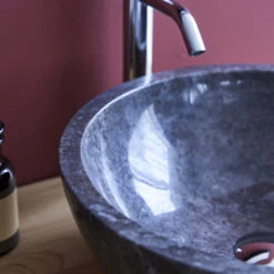 Ibyza Grey Marble Washbasin Ref. 1685 -Tikamoon 1200 1200 ibyza grey marble washbasin 3