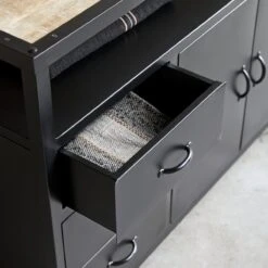 Industriel Metal Sideboard 160 Cm Ref. 1387 -Tikamoon 1200 1200 industriel metal sideboard 160 cm 4