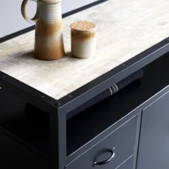 Industriel Metal Sideboard 160 Cm Ref. 1387 -Tikamoon 1200 1200 industriel metal sideboard 160 cm 5