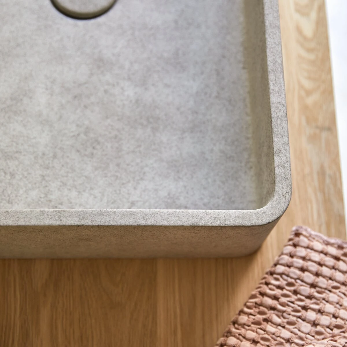 Iris Grey Concrete Washbasin Ref. 6057 4 Iris Grey Concrete Washbasin Ref. 6057 - Image 2