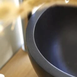 Isa Black Terrazzo Washbasin Ref. 1775 -Tikamoon 1200 1200 isa black terrazzo washbasin 2