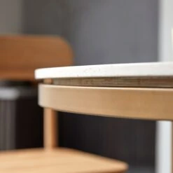 Isaure Round Table In Metal And Terrazzo Ref. 5093 -Tikamoon 1200 1200 isaure round table in metal and terrazzo seats 4 6 people 5