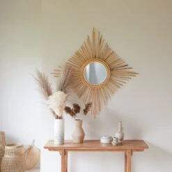Isidore Natural Rattan Mirror 80 Cm Ref. 2379