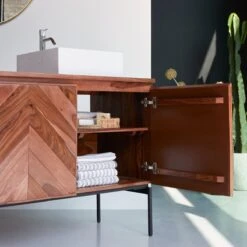 Ismaël Sheesham Vanity Unit 155 Cm Ref. 4694 -Tikamoon 1200 1200 ismael sheesham vanity unit 155 cm 1