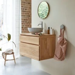 Jacob Solid Teak Vanity Unit 80 Cm Ref. 3441 -Tikamoon 1200 1200 jacob solid teak vanity unit 80 cm 3