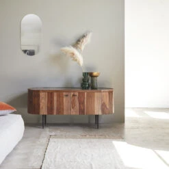 Jade Solid Sheesham And Marble TV Stand 130 Cm Ref. 3871