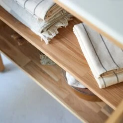 Jill Solid Teak And Ceramic Bathroom Cabinet 80 Cm Ref. 2580 -Tikamoon 1200 1200 jill solid teak and ceramic bathroom cabinet 80 cm 5