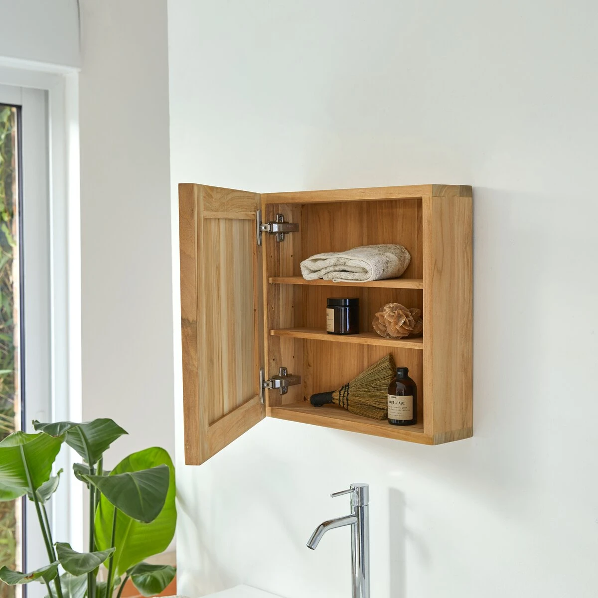 Jill Solid Teak Bathroom Cabinet Ref. 2577 4 Jill Solid Teak Bathroom Cabinet Ref. 2577 - Image 2