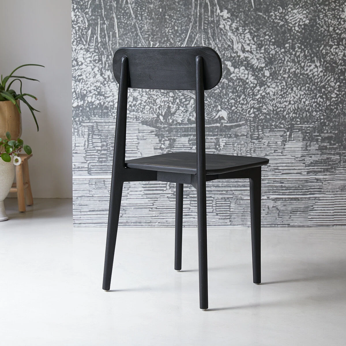 Jonàk Black Solid Teak Chair Ref. 2343 7 Jonàk Black Solid Teak Chair Ref. 2343 - Image 5