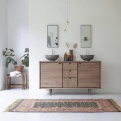 Jonàk Solid Walnut Vanity Unit 145 Cm Ref. 3938