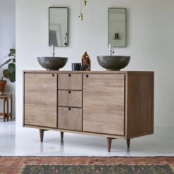 Jonàk Solid Walnut Vanity Unit 145 Cm Ref. 3938 -Tikamoon 1200 1200 jonak solid walnut vanity unit 145 cm 3