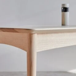 Josef Table In Solid French Olive Ash Ref. 4332 -Tikamoon 1200 1200 josef table in solid french olive ash seats 4 6 4