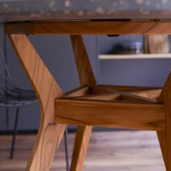 Juno Solid Teak And Terrazzo Ref. 2701 -Tikamoon 1200 1200 juno solid teak and terrazzo seats 6 4