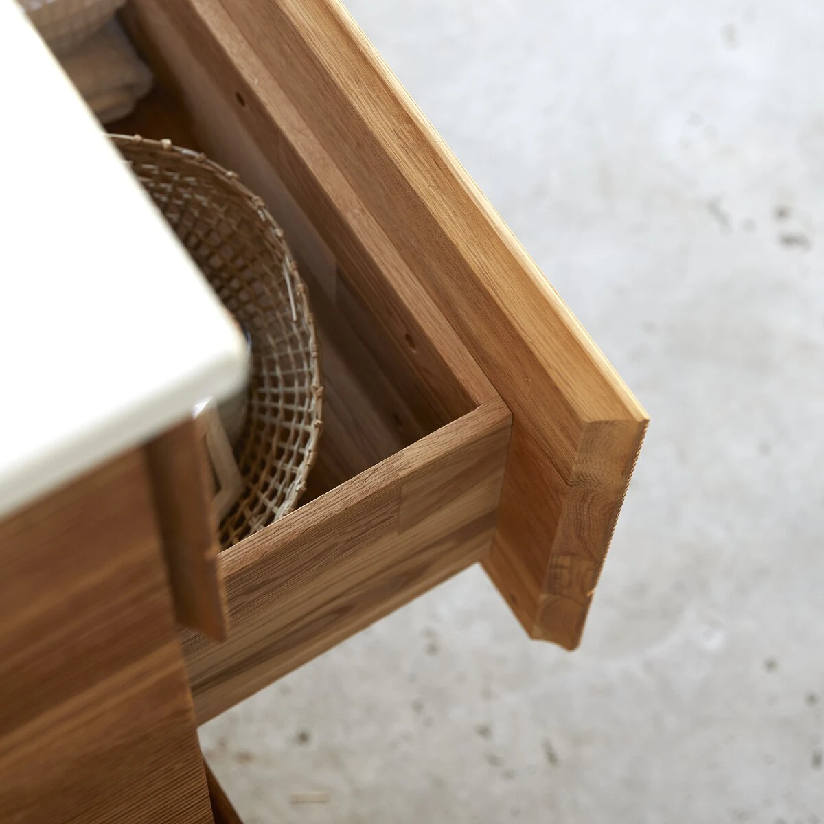 Karl Solid Oak And Ceramic Bathroom Cabinet 120 Cm Ref. 2363 5 Karl Solid Oak And Ceramic Bathroom Cabinet 120 Cm Ref. 2363 - Image 3