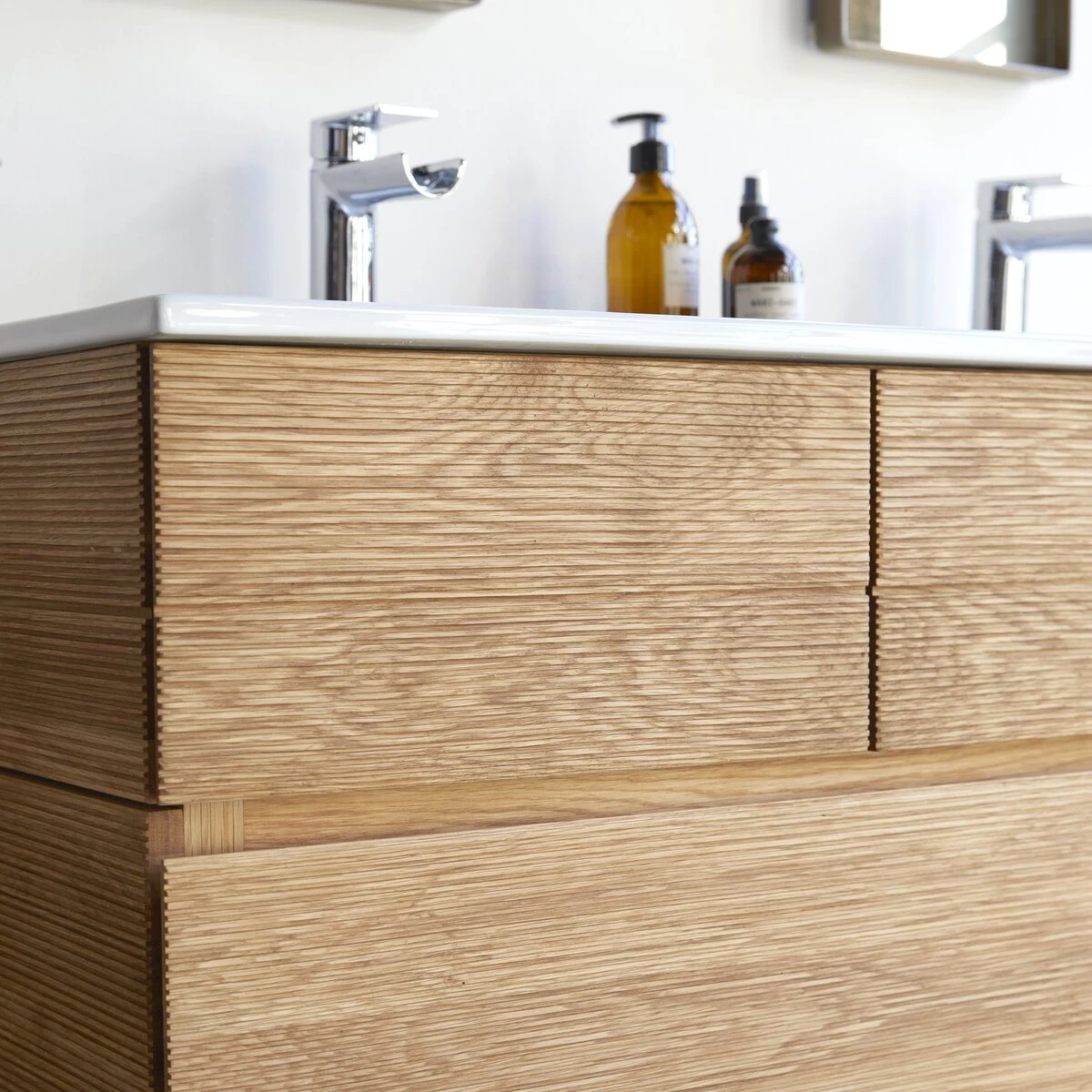 Karl Solid Oak And Ceramic Bathroom Cabinet 120 Cm Ref. 2363 8 Karl Solid Oak And Ceramic Bathroom Cabinet 120 Cm Ref. 2363 - Image 6