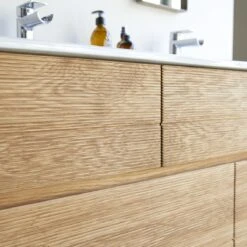 Karl Solid Oak And Ceramic Bathroom Cabinet 120 Cm Ref. 2363 18 Karl Solid Oak And Ceramic Bathroom Cabinet 120 Cm Ref. 2363 -Tikamoon 1200 1200 karl solid oak and ceramic bathroom cabinet 120 cm 7