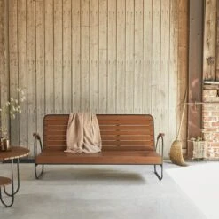 Key Wood 3-seater Garden Bench In Solid Acacia Ref. 6212