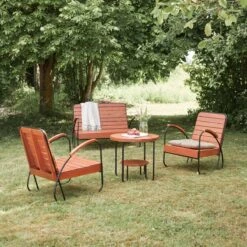 Key Wood Solid Acacia 4-seater Garden Furniture Set Ref. 6219