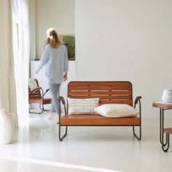 Key Wood Solid Acacia Bench Ref. 6052