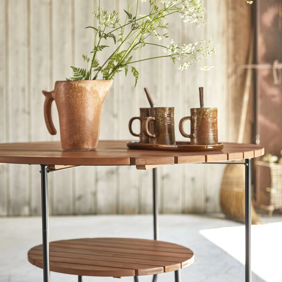 Key Wood Solid Acacia Slatted Garden Coffee Table Ref. 6217 4 Key Wood Solid Acacia Slatted Garden Coffee Table Ref. 6217 - Image 2