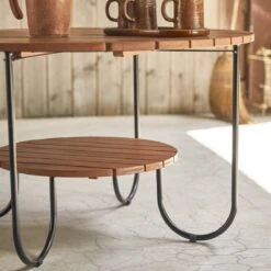 Key Wood Solid Acacia Slatted Garden Coffee Table Ref. 6217 11 Key Wood Solid Acacia Slatted Garden Coffee Table Ref. 6217 -Tikamoon 1200 1200 key wood solid acacia slatted garden coffee table 3