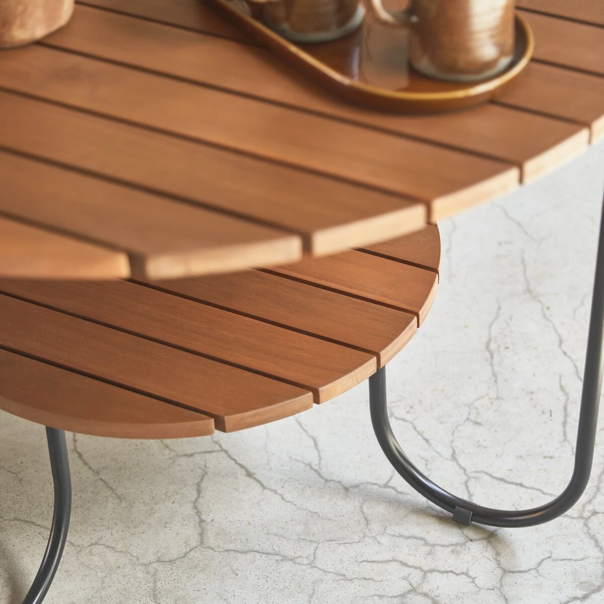 Key Wood Solid Acacia Slatted Garden Coffee Table Ref. 6217 7 Key Wood Solid Acacia Slatted Garden Coffee Table Ref. 6217 - Image 5