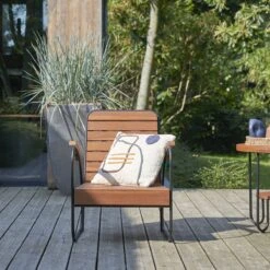 Key Wood Solid Teak Garden Armchair Ref. 2018