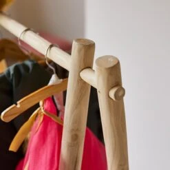 Kilim Kids Solid Teak Simple Clothes Rack Ref. 5442 -Tikamoon 1200 1200 kilim solid teak kids simple clothes rack 5