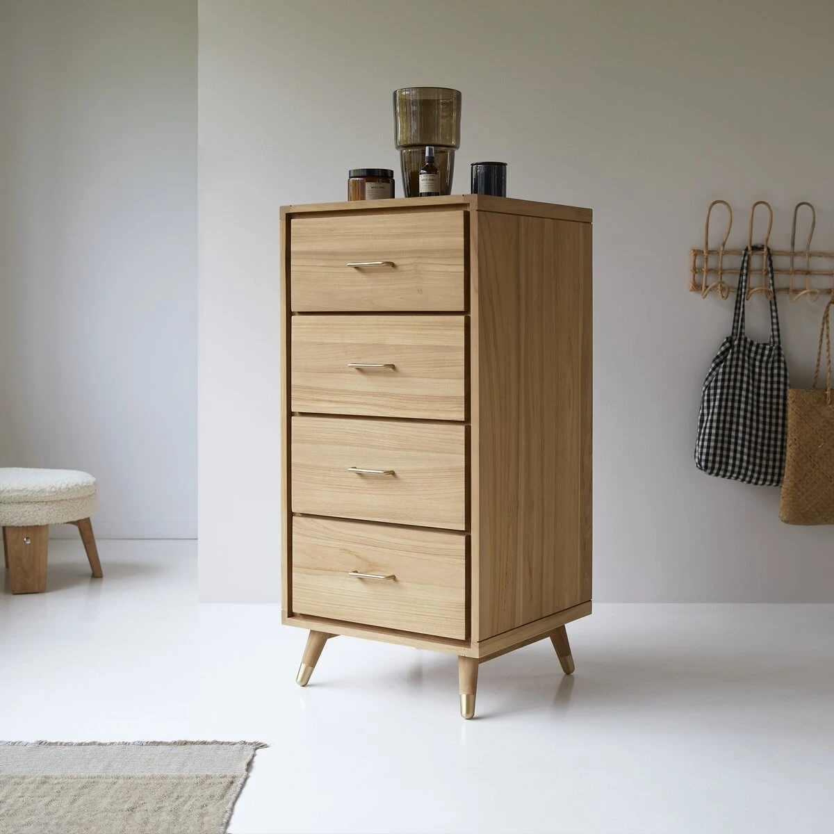 Kort Solid Teak Small Chest Of Drawers Ref. 2330 6 Kort Solid Teak Small Chest Of Drawers Ref. 2330 - Image 4