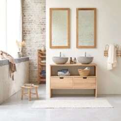 Kwarto Solid Oak Vanity Unit 110 Cm Ref. 3841