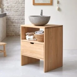 Kwarto Solid Oak Vanity Unit 60 Cm Ref. 3802 -Tikamoon 1200 1200 kwarto solid oak vanity unit 60 cm 2