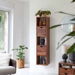 Kwarto Solid Sheesham Wall-mounted Bookshelf Ref. 2968 -Tikamoon 1200 1200 kwarto solid sheesham wall mounted bookshelf 3