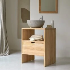 Kwarto Solid Teak Vanity Unit 60 Cm Ref. 2195 -Tikamoon 1200 1200 kwarto solid teak vanity unit 60 cm 3