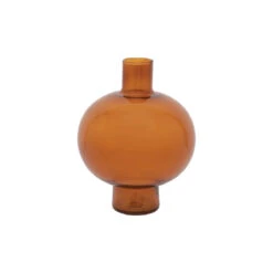 Leo Recycled Glass Vase, Brown Ref. 6267