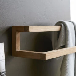 Léo Solid Teak Wall-mounted Towel Rack Ref. 2779 -Tikamoon 1200 1200 leo solid teak wall mounted towel rack 2