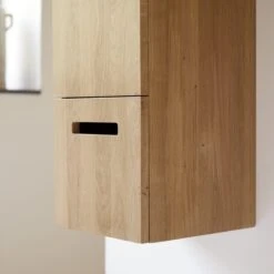 Line Solid Oak Tall Cabinet Ref. 6402 -Tikamoon 1200 1200 line solid oak tall cabinet 2