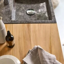 Line Solid Teak And Marble Bathroom Cabinet 85 Cm Ref. 2575 18 Line Solid Teak And Marble Bathroom Cabinet 85 Cm Ref. 2575 -Tikamoon 1200 1200 line solid teak and marble bathroom cabinet 85 cm 7