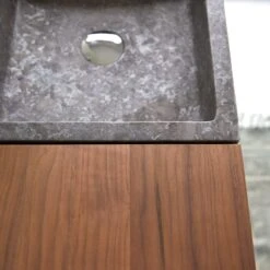 Line Solid Walnut And Marble Vanity Unit 85 Cm Ref. 4877 -Tikamoon 1200 1200 line solid walnut and marble vanity unit 85 cm 2