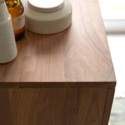 Line Solid Walnut And Marble Vanity Unit 85 Cm Ref. 4877 -Tikamoon 1200 1200 line solid walnut and marble vanity unit 85 cm 6