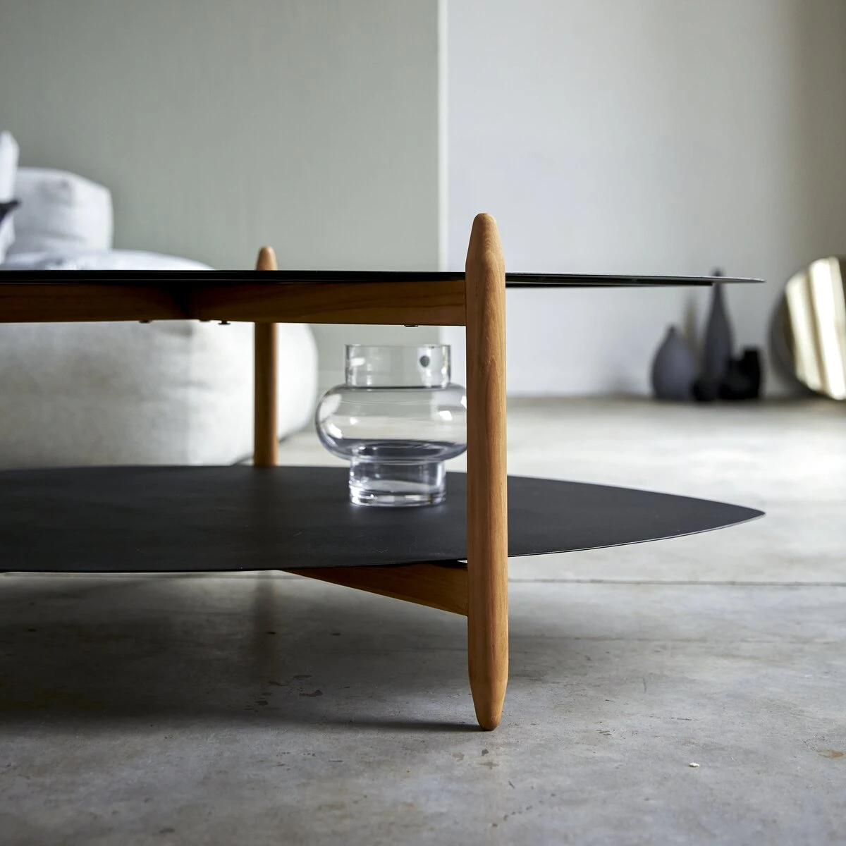 Lisa Teak And Metal Coffee Table Ref. 3454 4 Lisa Teak And Metal Coffee Table Ref. 3454 - Image 2