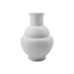 Liva Stoneware Vase, White Ref. 5646