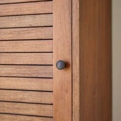 Loggia Tall Solid Acacia Bathroom Cabinet Ref. 2592 -Tikamoon 1200 1200 loggia solid acacia column 2