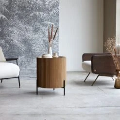 Lou Mindi Wood Side Table Ref. 4317