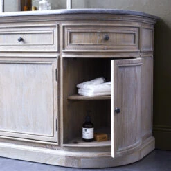 Louise Oak And Stone Vanity Unit 180 Cm Ref. 1813 -Tikamoon 1200 1200 louise oak and stone bathroom cabinet 180 cm 5