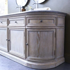 Louise Oak And Stone Vanity Unit 180 Cm Ref. 1813 -Tikamoon 1200 1200 louise oak and stone bathroom cabinet 180 cm 6