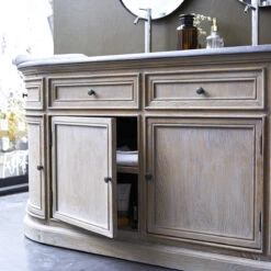 Louise Oak And Stone Vanity Unit 180 Cm Ref. 1813 -Tikamoon 1200 1200 louise oak and stone bathroom cabinet 180 cm 7