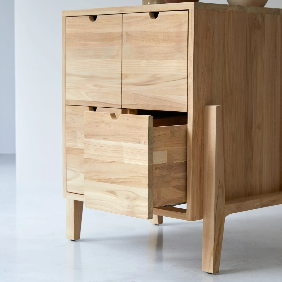 Lubin Solid Teak Chest Of Drawers Ref. 3340 4 Lubin Solid Teak Chest Of Drawers Ref. 3340 - Image 2