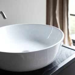 Luna Ceramic Washbasin Ref. 3612 -Tikamoon 1200 1200 luna ceramic washbasin 4