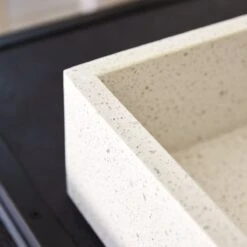 Made White Square Premium Terrazzo Washbasin Ref. 3195 11 Made White Square Premium Terrazzo Washbasin Ref. 3195 -Tikamoon 1200 1200 made premium terrazzo washbasin 4