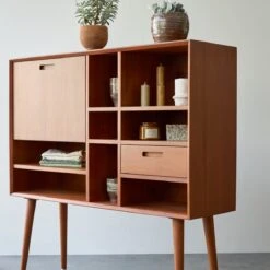 Magda 50's Solid Mahogany Sideboard 130 Cm Ref. 2213 -Tikamoon 1200 1200 magda 50s mahogany sideboard 130 cm 6